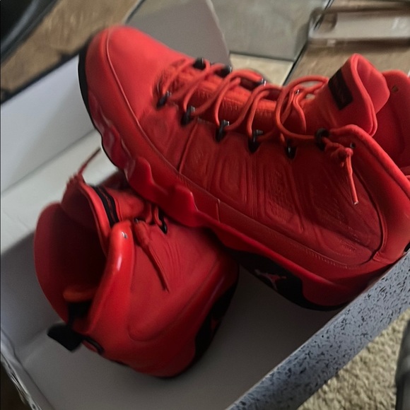 Red Air Jordan Basketball Shoes - Picture 6 of 16